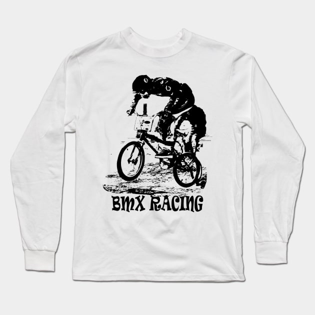 bmx Long Sleeve T-Shirt by rickylabellevie